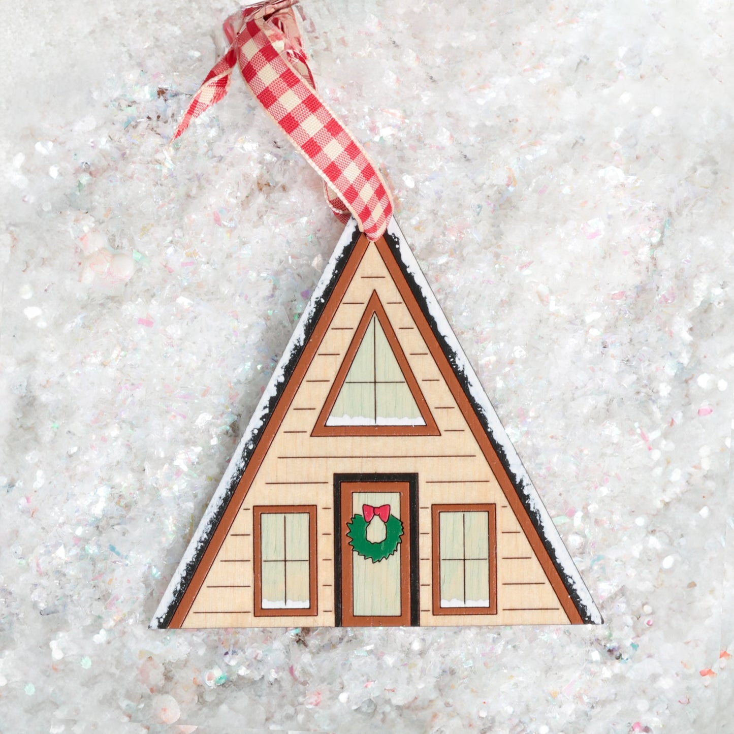 A-Frame Cabin Ornament