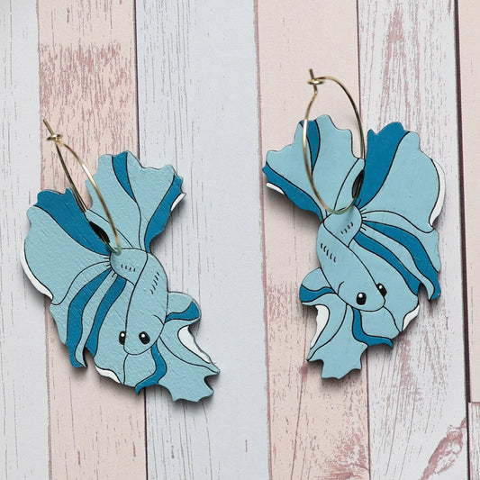 Betta Fish Hoops - Blue