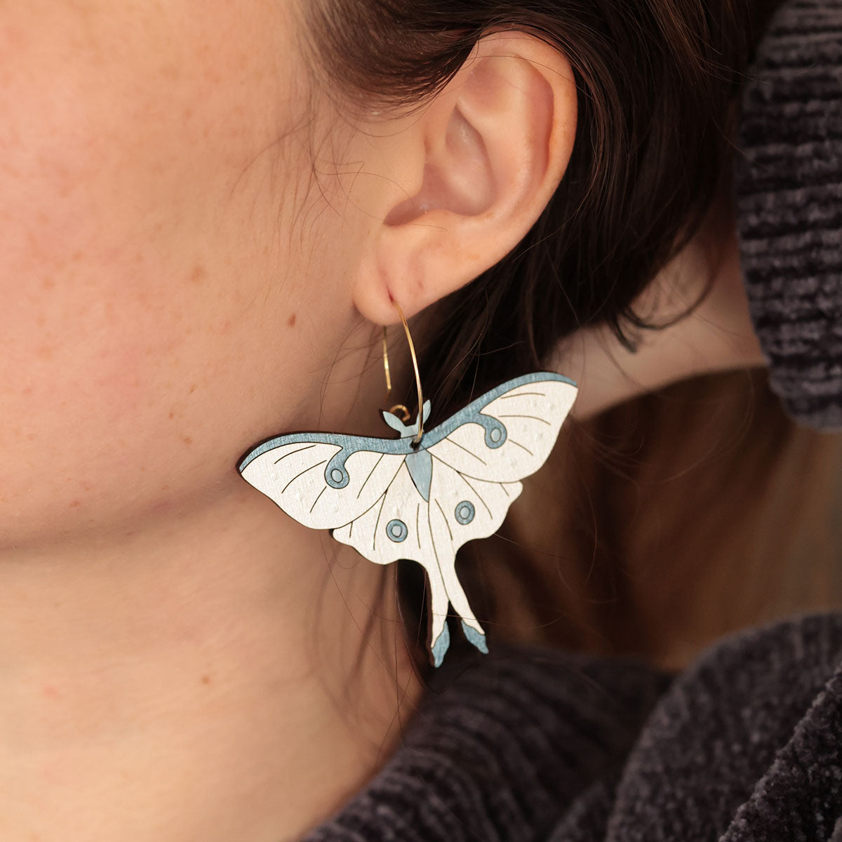 Arctic Moth Hoops