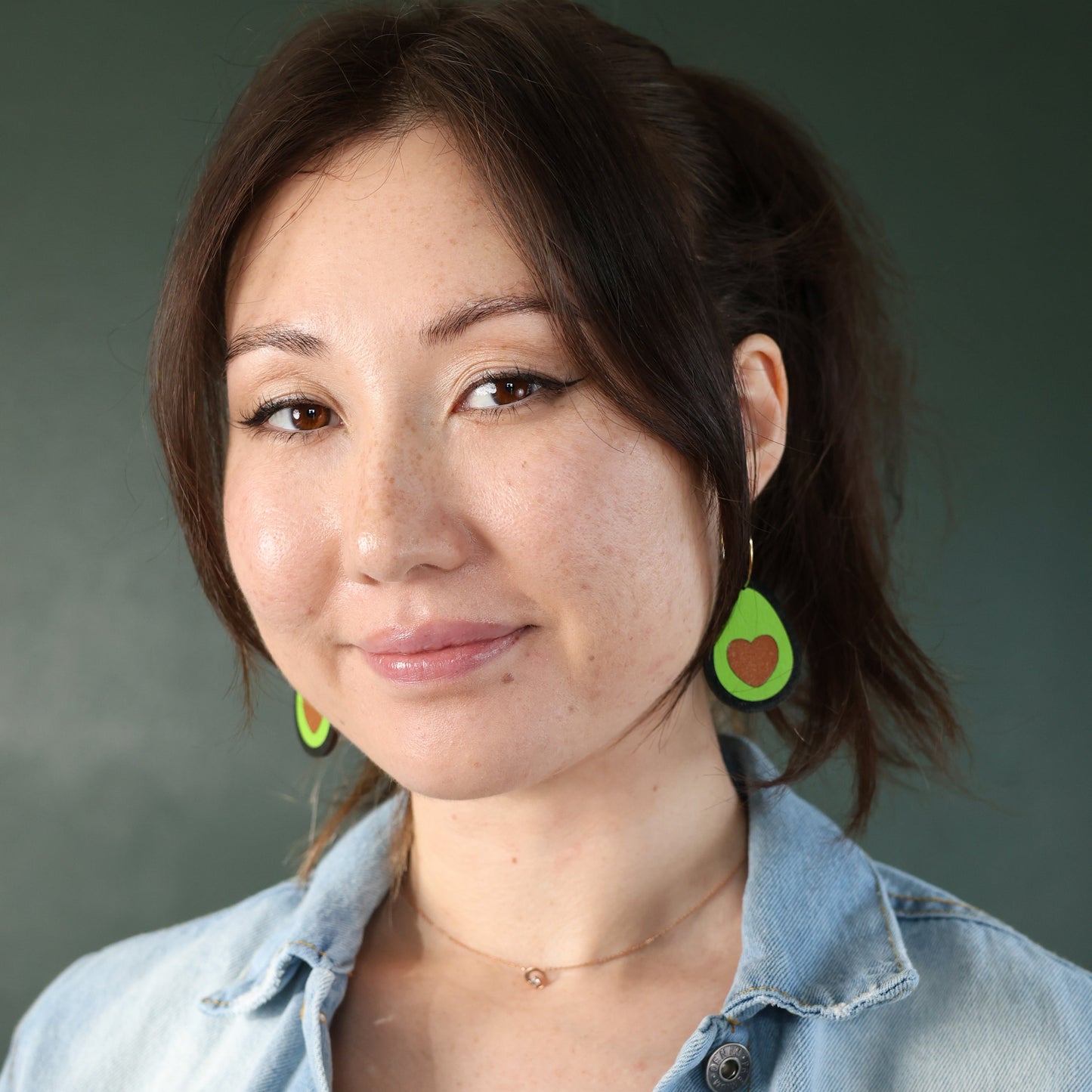Avocado Heart Hoops