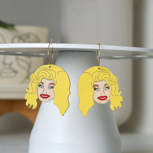 Country Singer Hoop Earrings