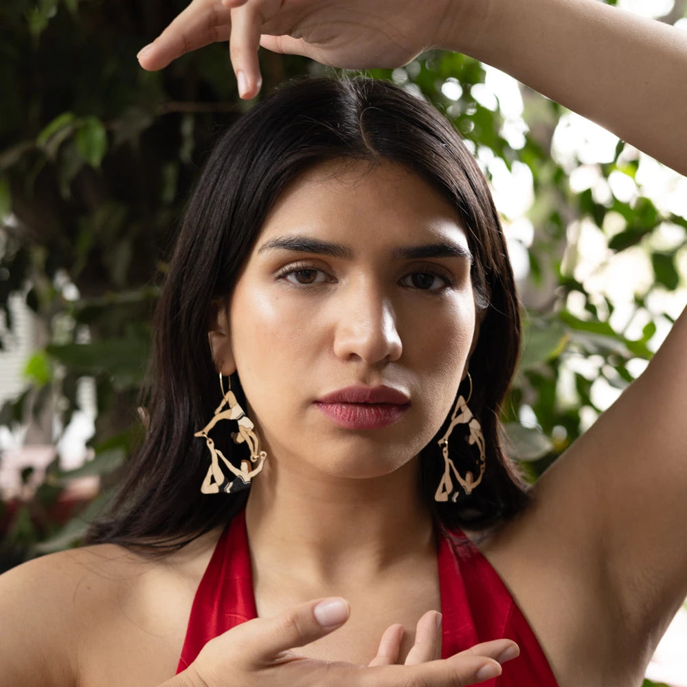 Trapeze Artist Hoops - Yellow