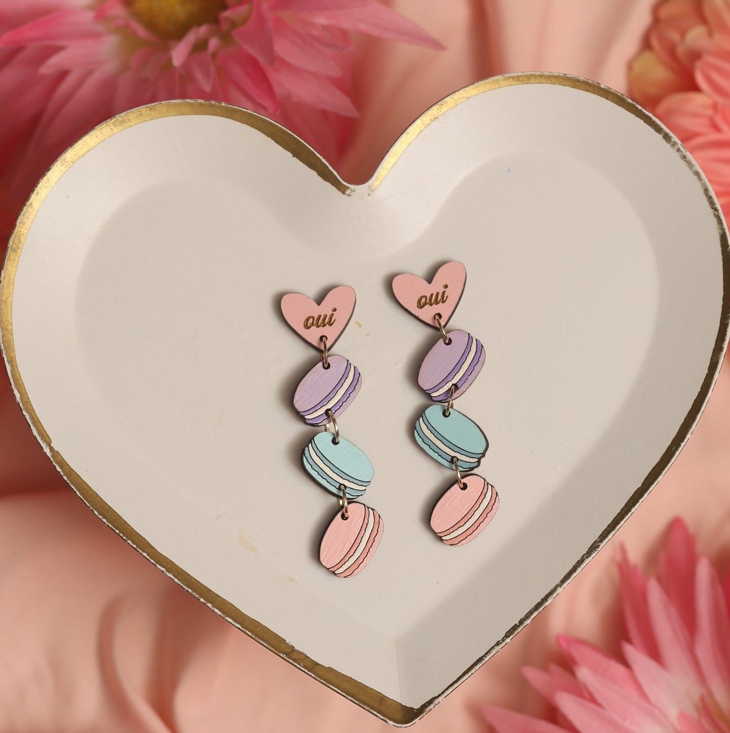 Macaron Chain Earrings