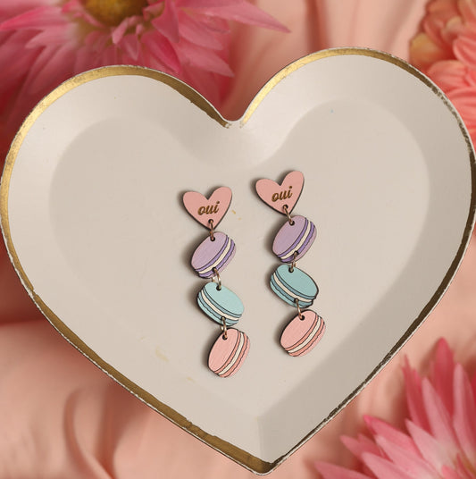 Macaron Chain Earrings