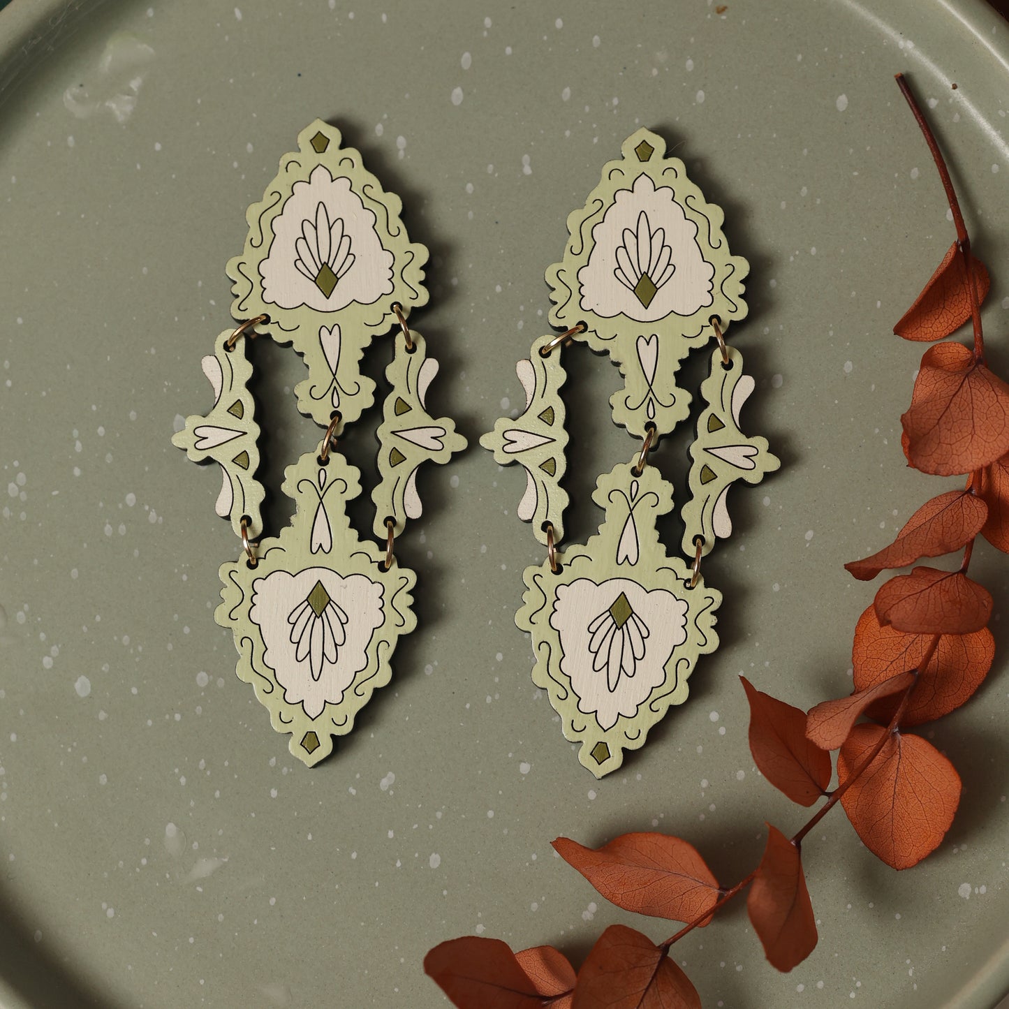 Eloise Statement Lace Earrings