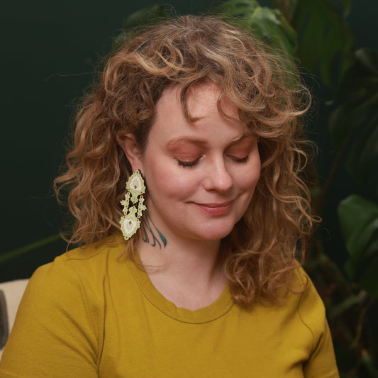 Eloise Statement Lace Earrings