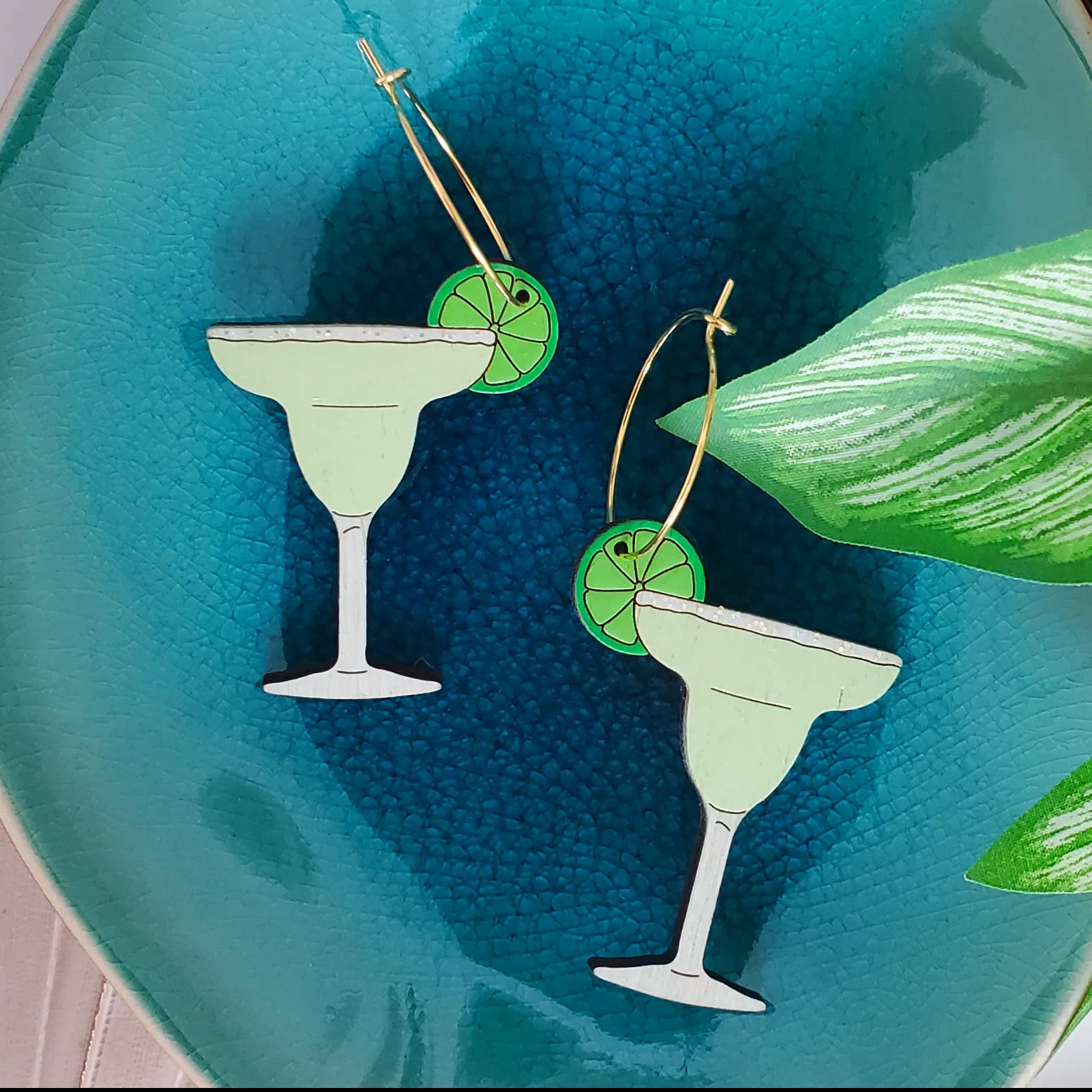 Margarita 2025 glass earrings