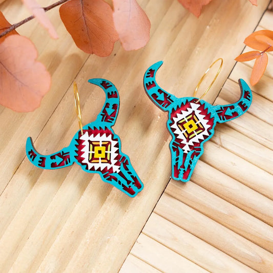 Cow Skull Hoops