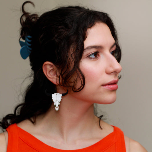 Bison Skull Hoops
