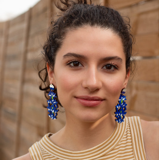 Bluebonnet Statement Earrings