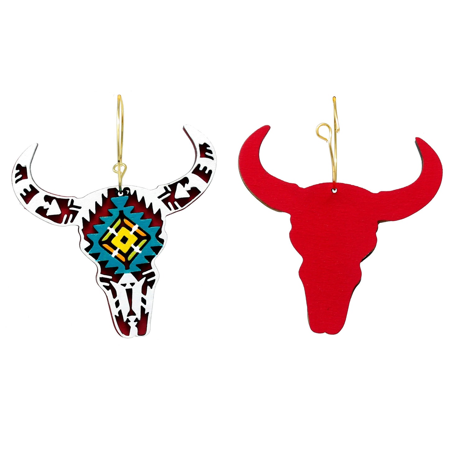 Cow Skull Hoops