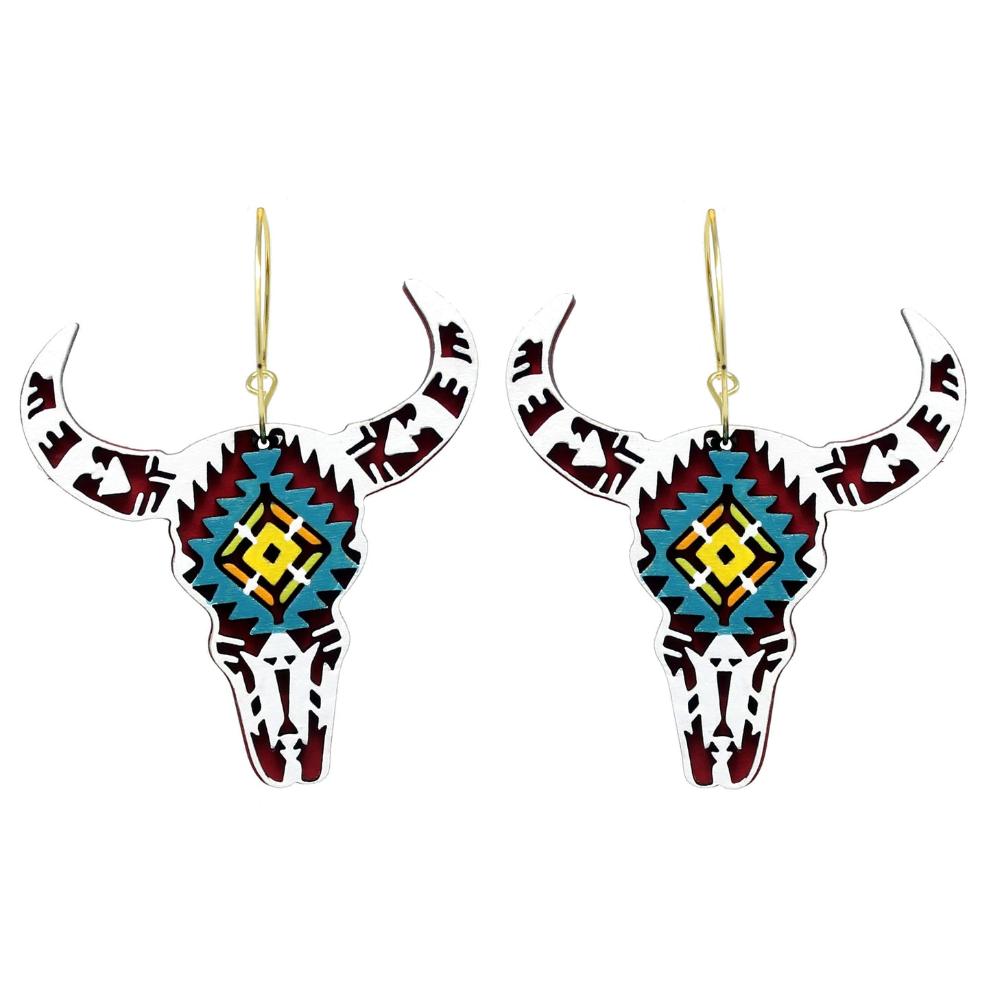 Cow Skull Hoops
