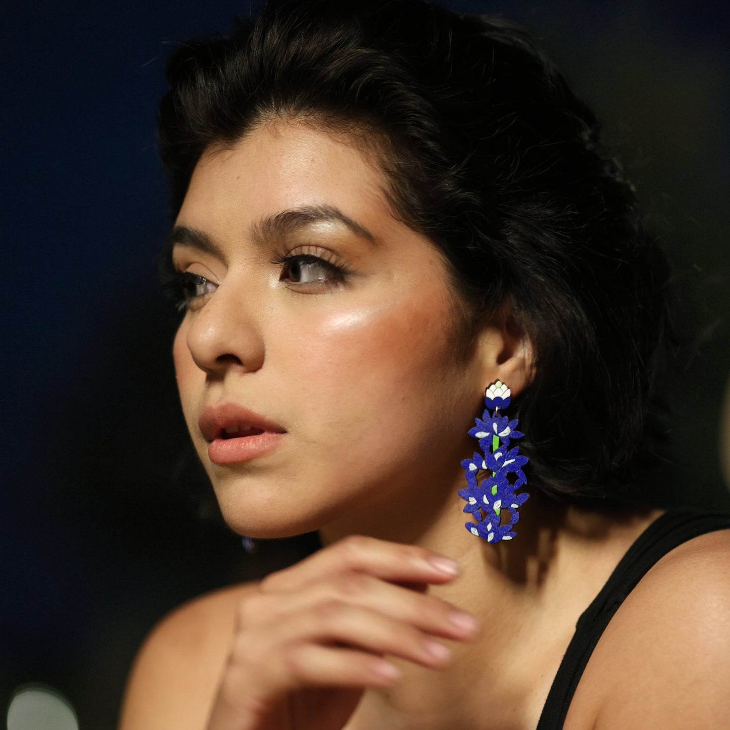 Bluebonnet Statement Earrings