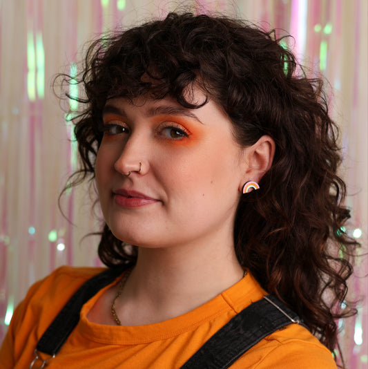 70s Pastel Rainbow Studs