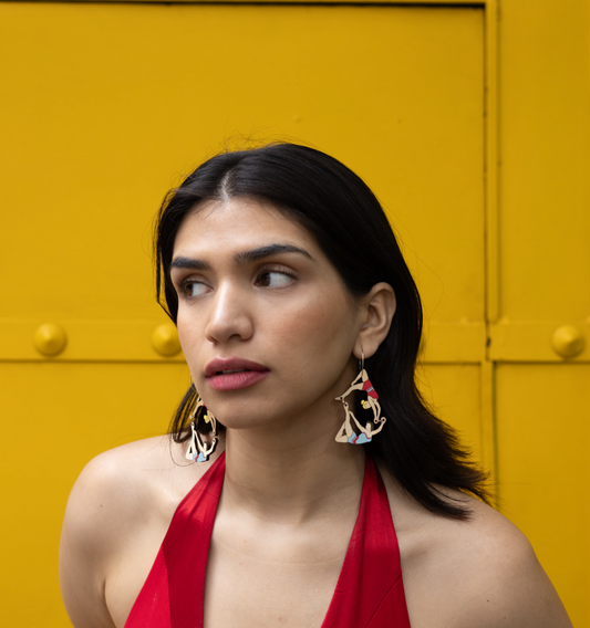 Trapeze Artist Hoops - Red