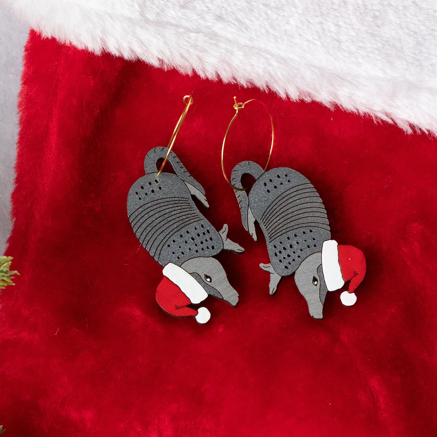 Holiday Armadillo Hoops