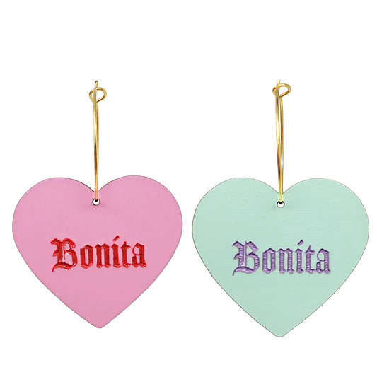 Spanish Candy Heart Hoops - 4 Options