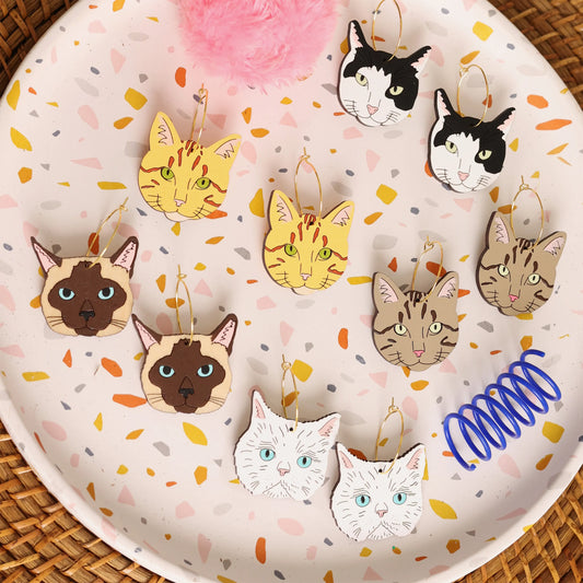 Orange Tabby Cat Hoops