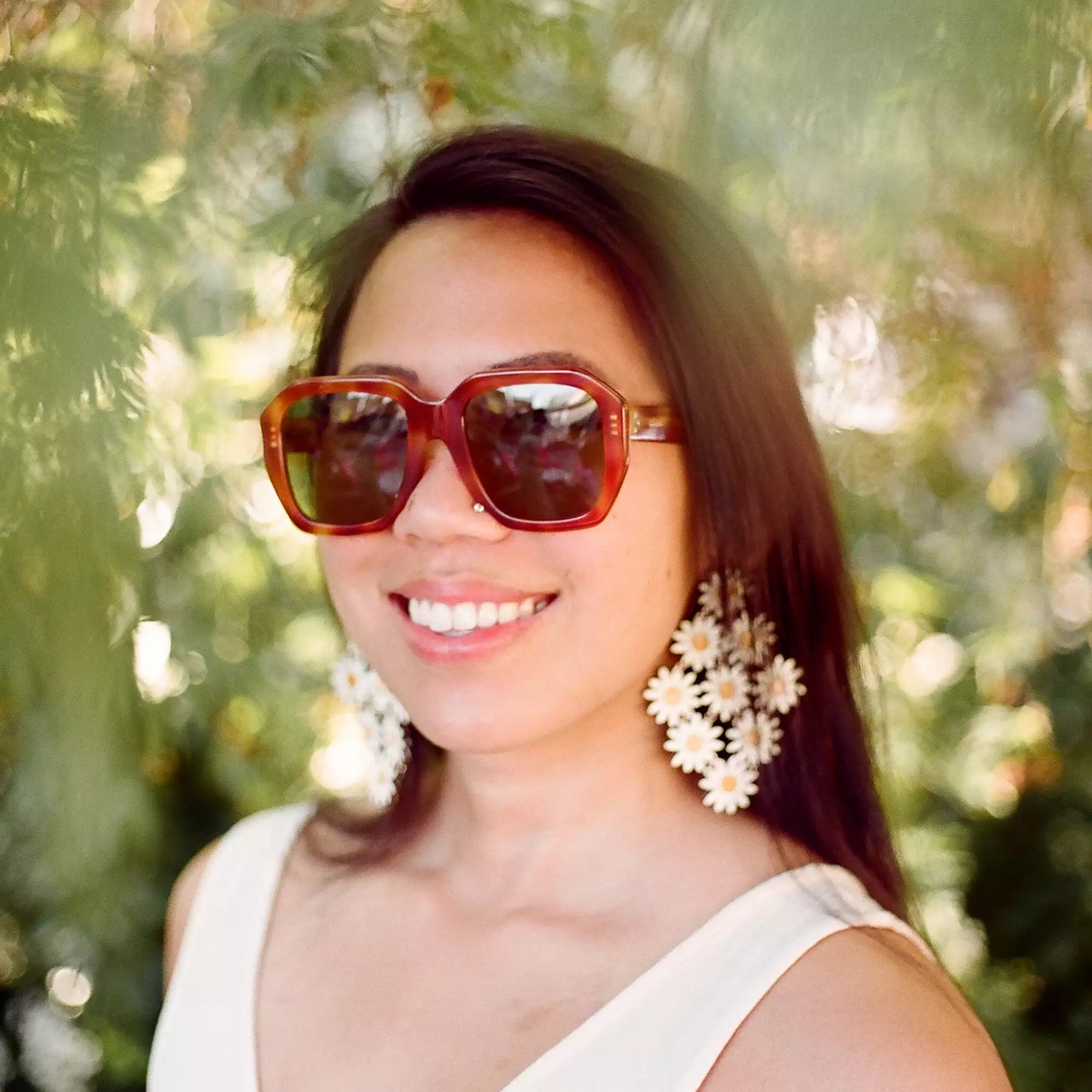 Daisy Chain Statement Earrings