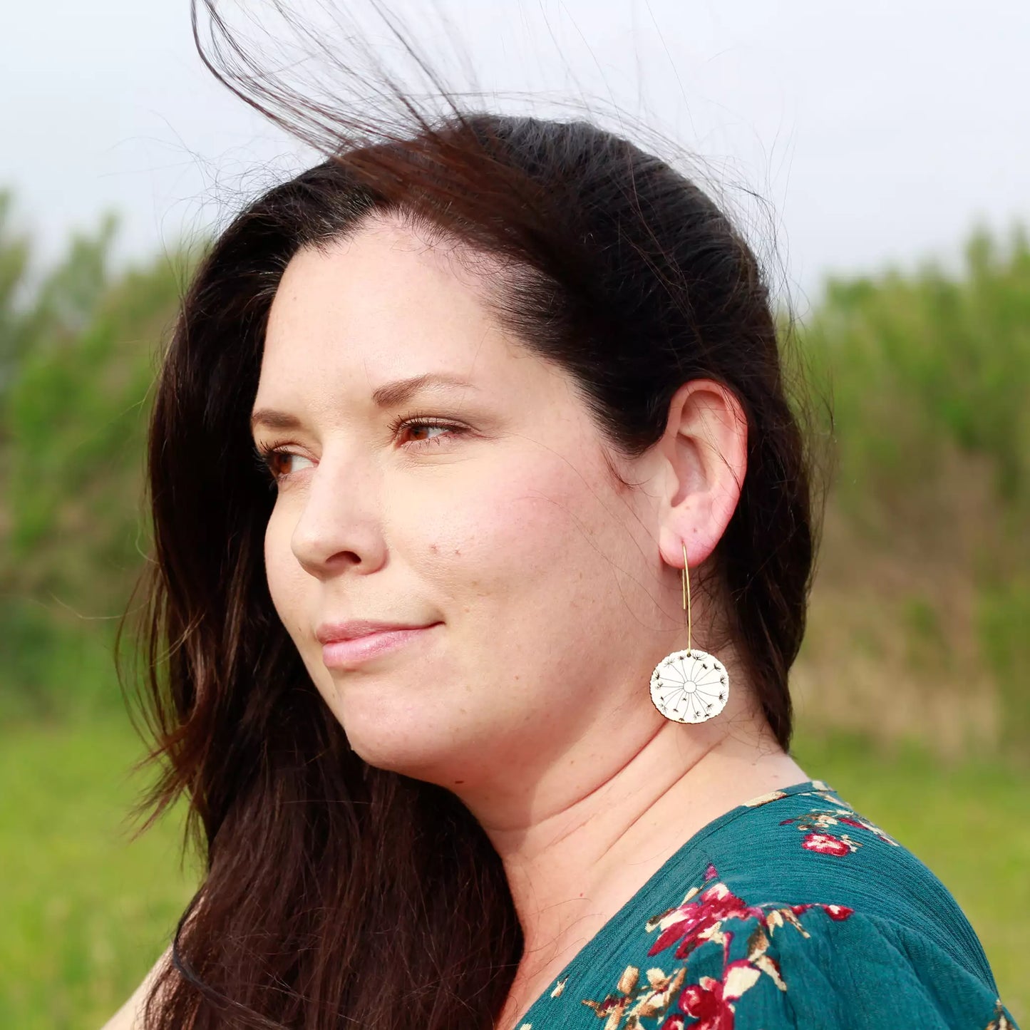 Dandelion Drop Earrings