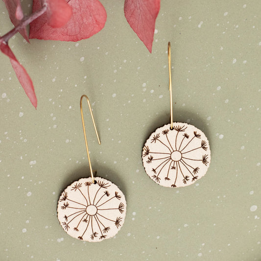 Dandelion Drop Earrings