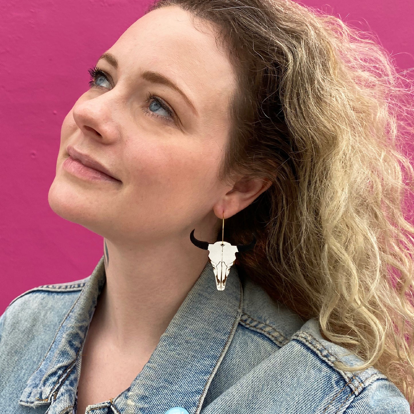 Bison Skull Hoops