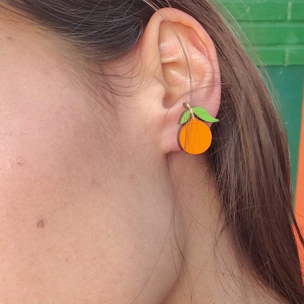 Tangerine Stud Earrings