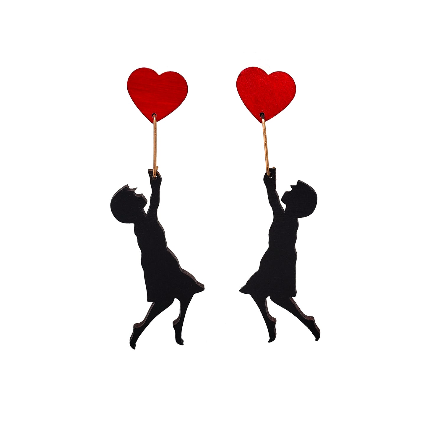 Girl with Balloon Dangles