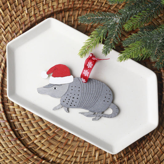 Holiday Armadillo Ornament