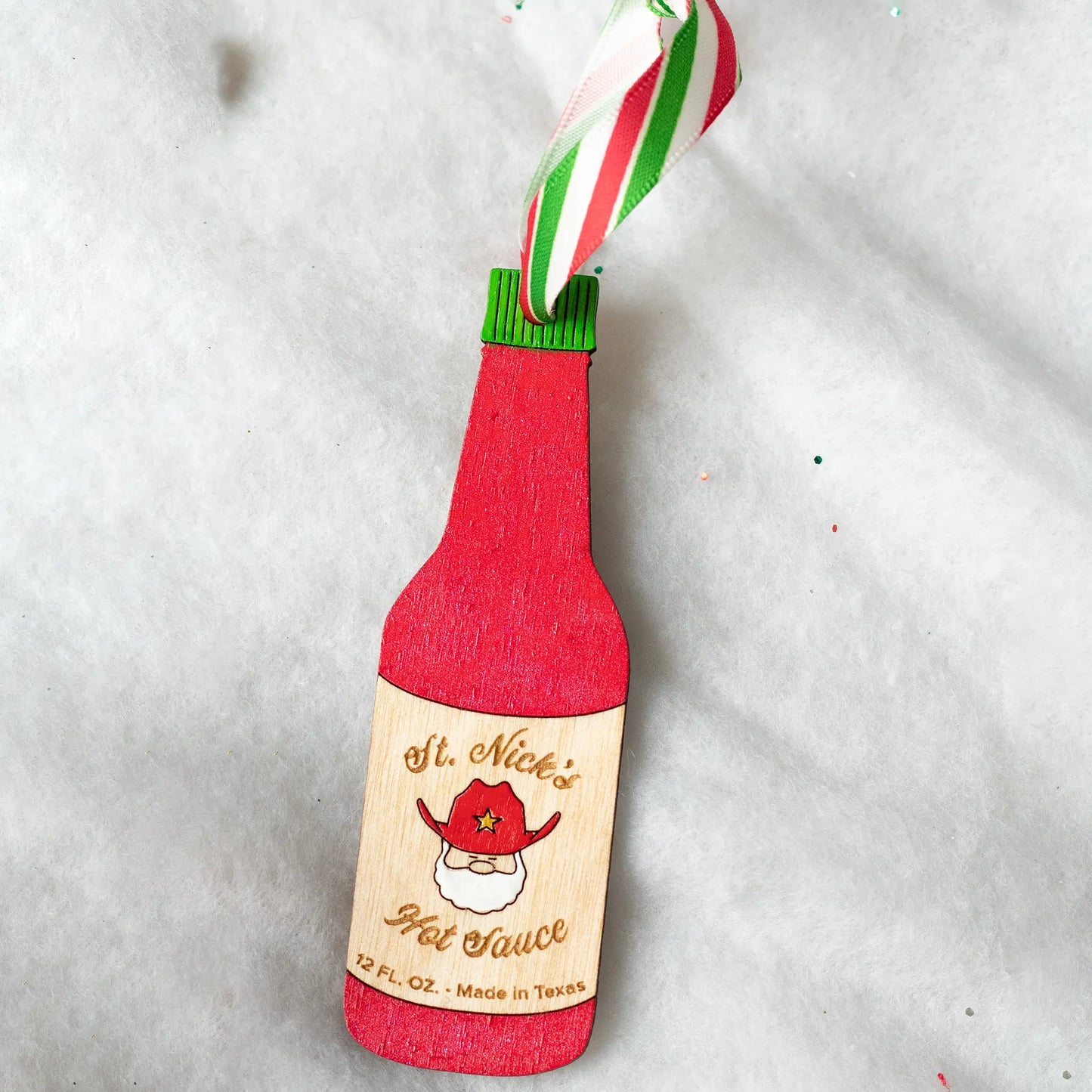 Santa's Hot Sauce Ornament
