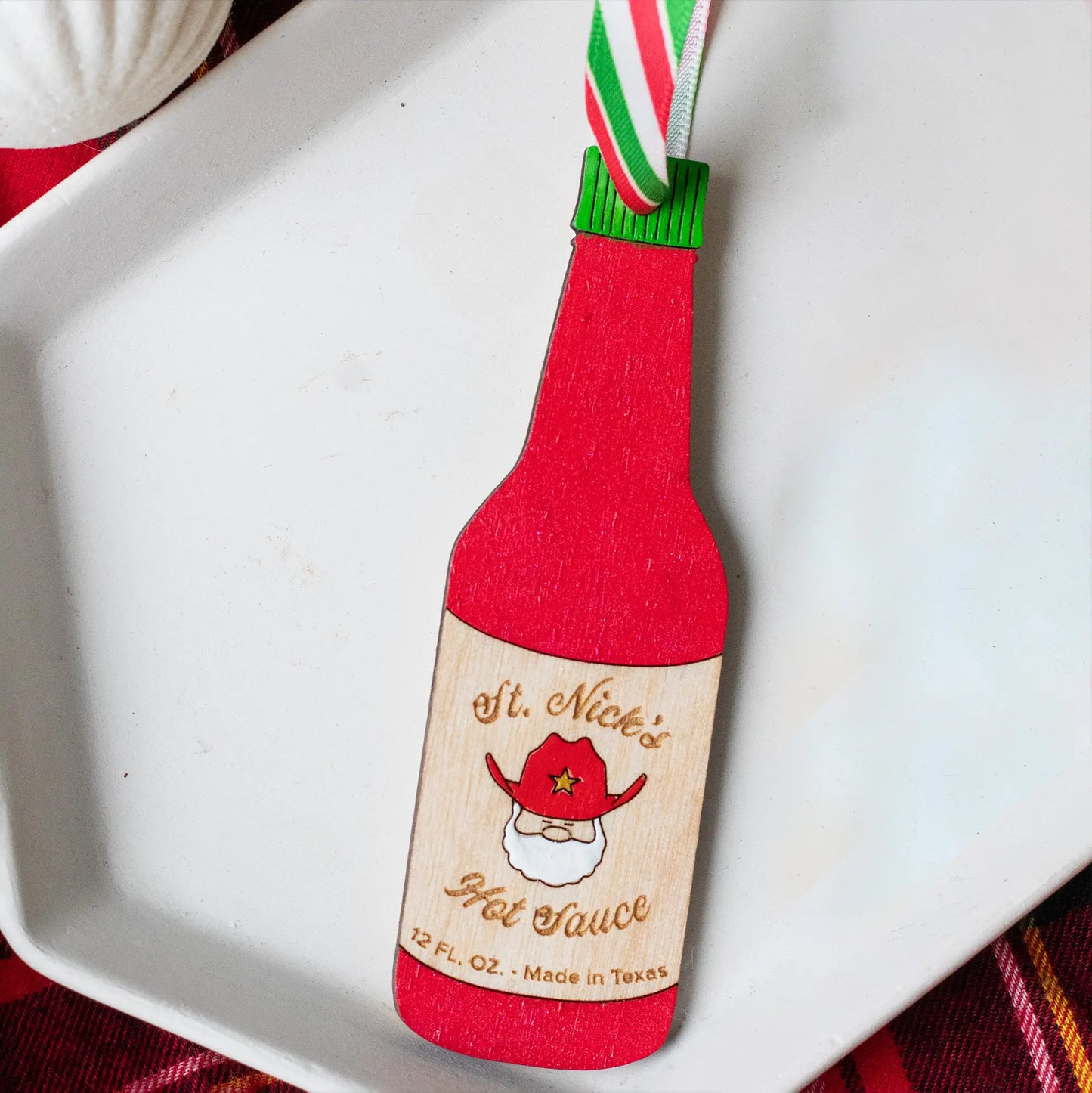 Santa's Hot Sauce Ornament