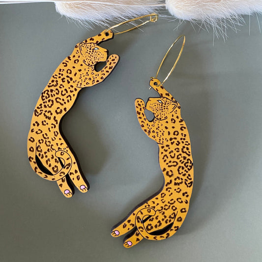 Leopard Hoops