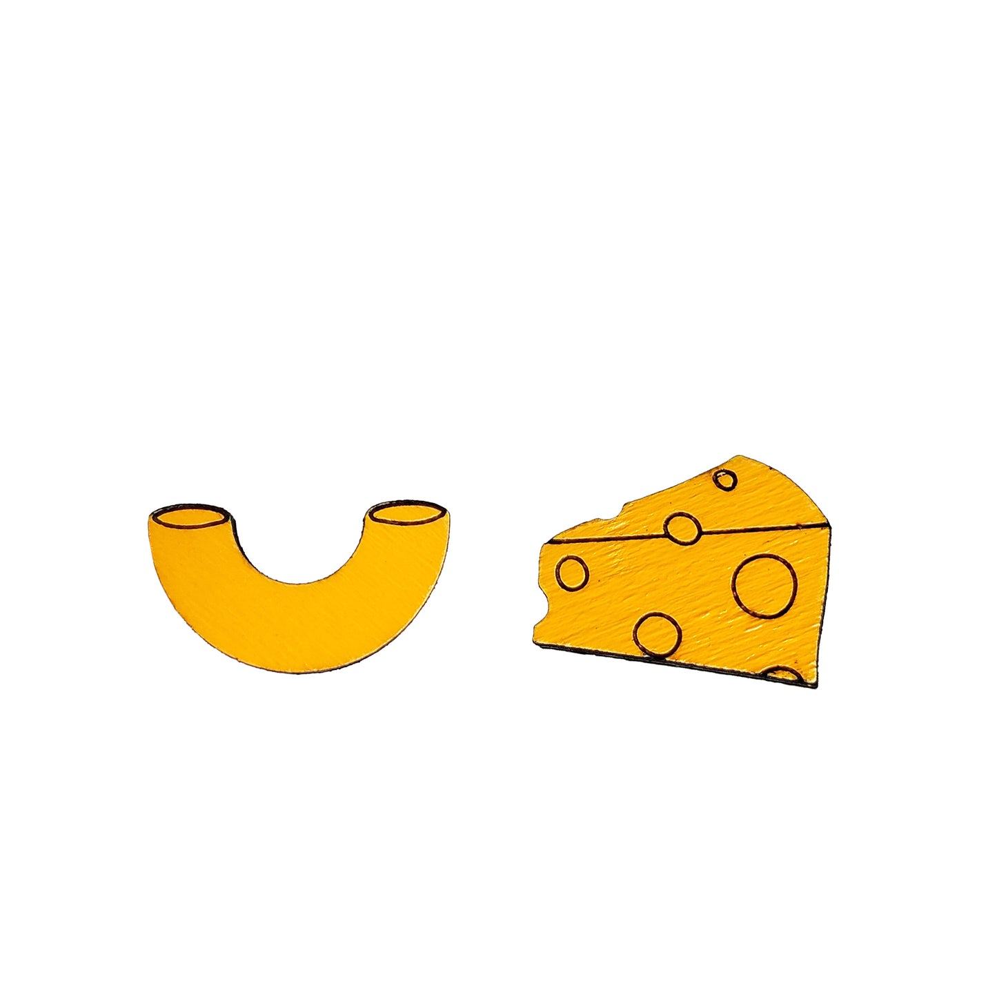 Man N Cheese Stud Earrings