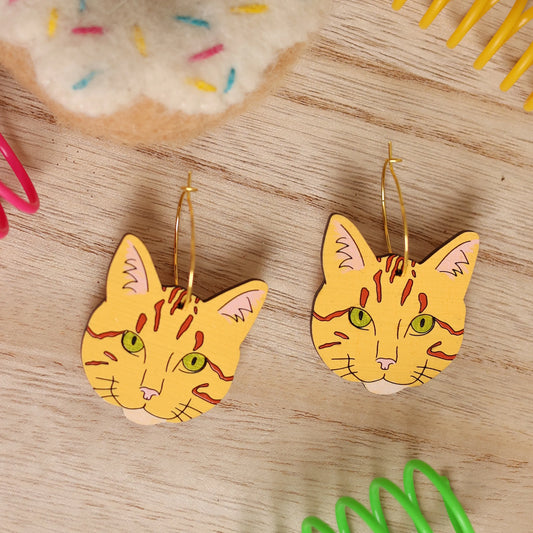 Orange Tabby Cat Hoops