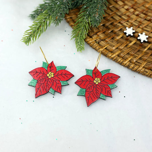 Poinsettia Hoops