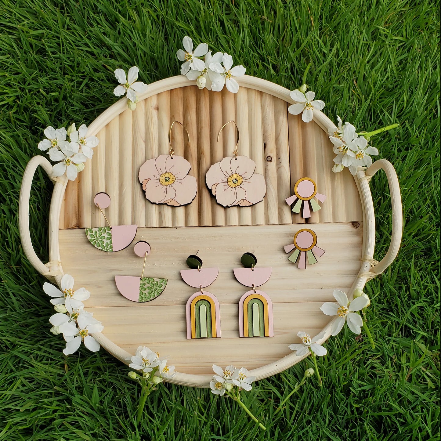 Art Deco Pastel Studs