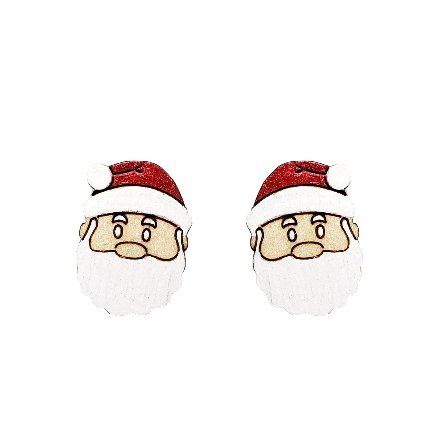 Santa Head Stud Earrings