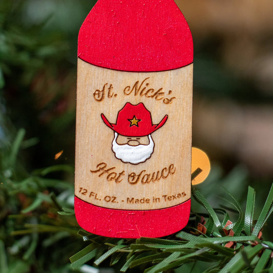 Santa's Hot Sauce Ornament