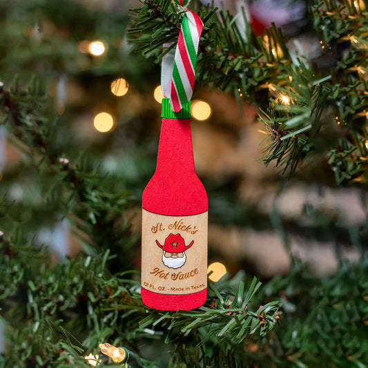 Santa's Hot Sauce Ornament