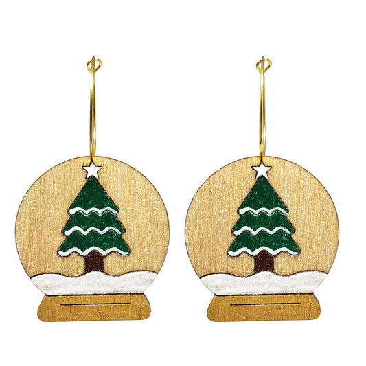 Snow Globe Hoops