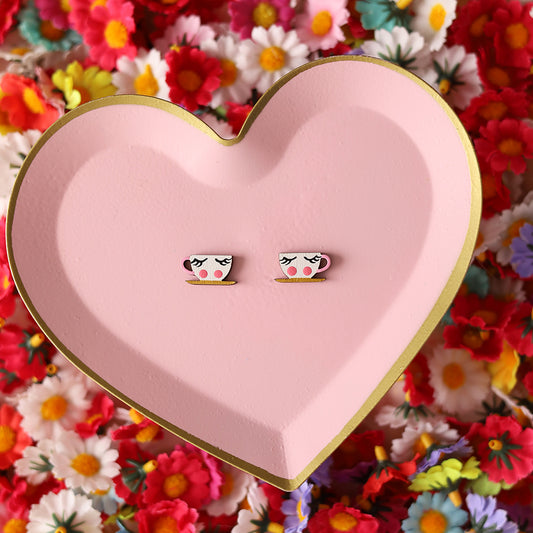Tea Cup Studs