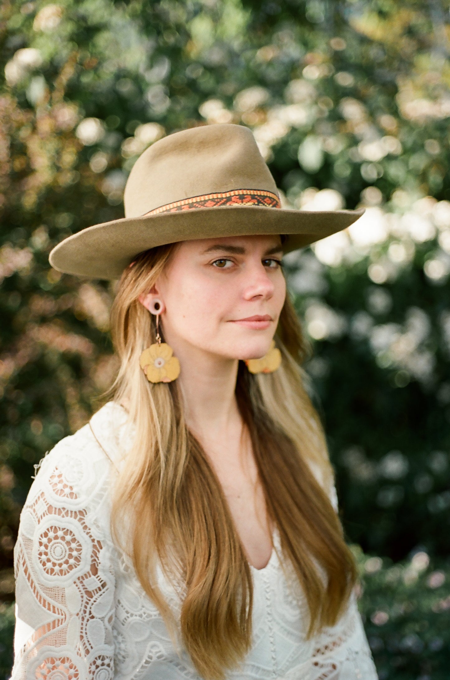 Yellow Poppy Earrings
