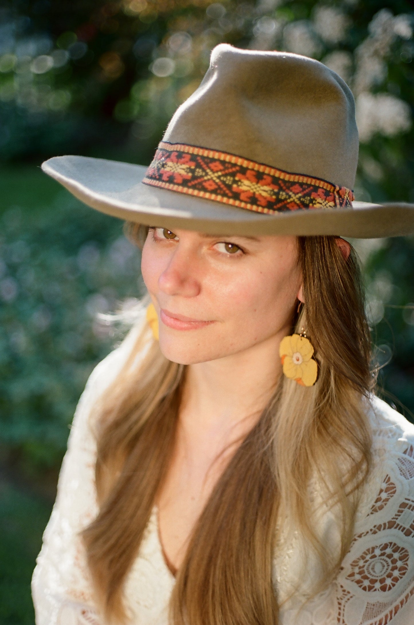 Yellow Poppy Earrings