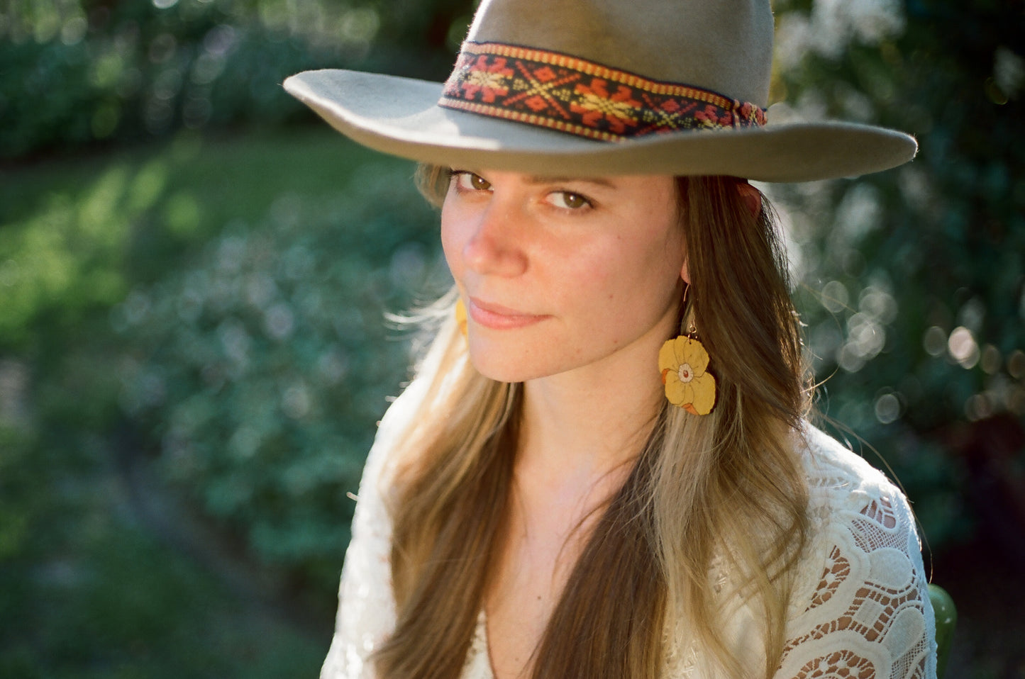Yellow Poppy Earrings