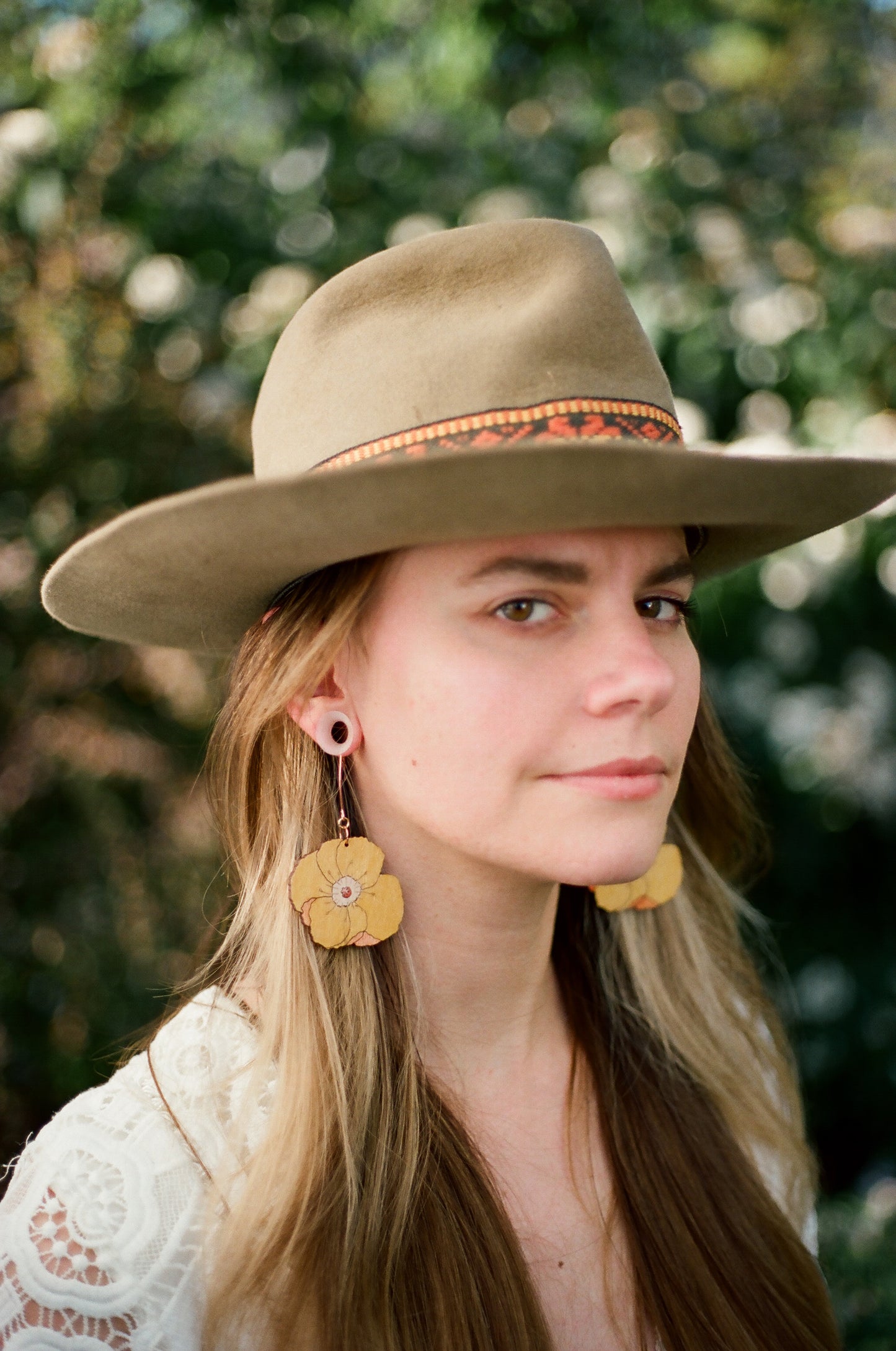 Yellow Poppy Earrings