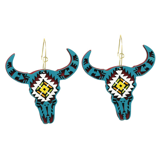 Cow Skull Hoops