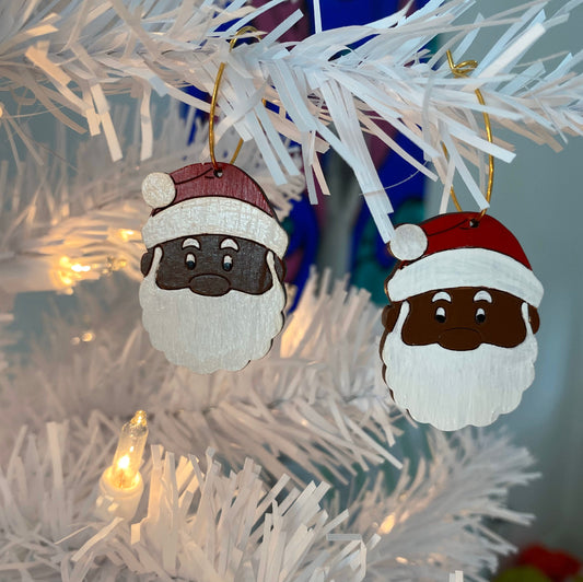 Black Santa Hoops