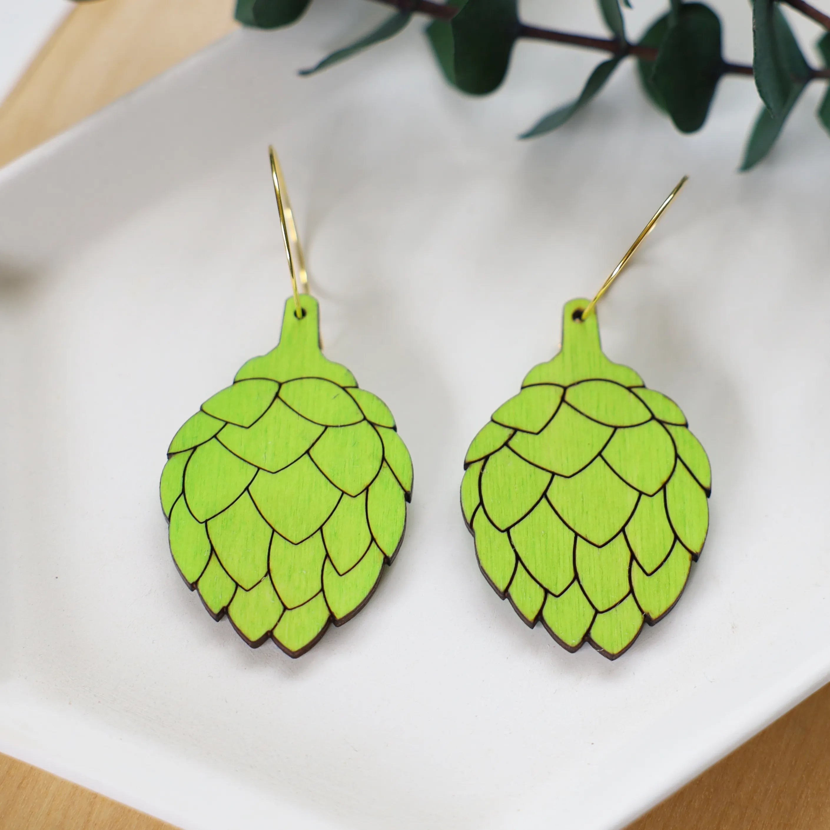 Artichoke Hoop Earrings