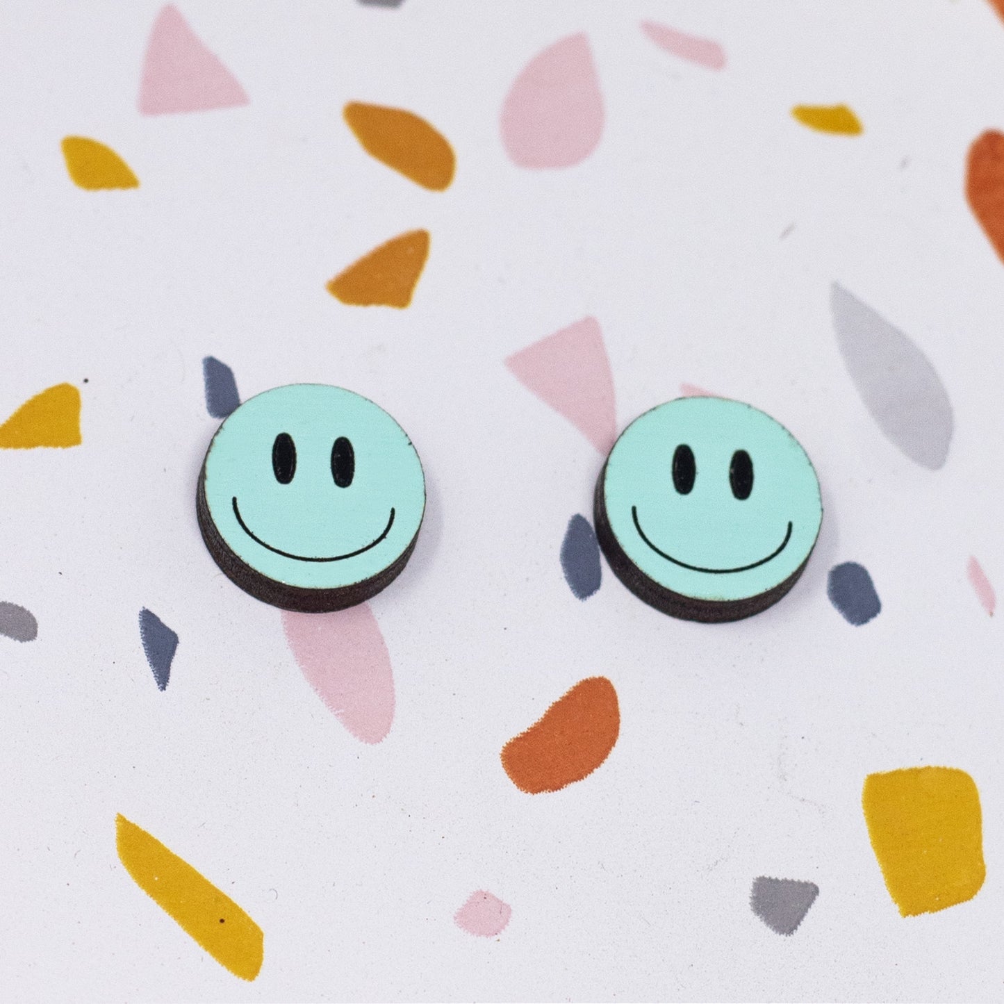 Happy Face Studs - 3 Colors Available