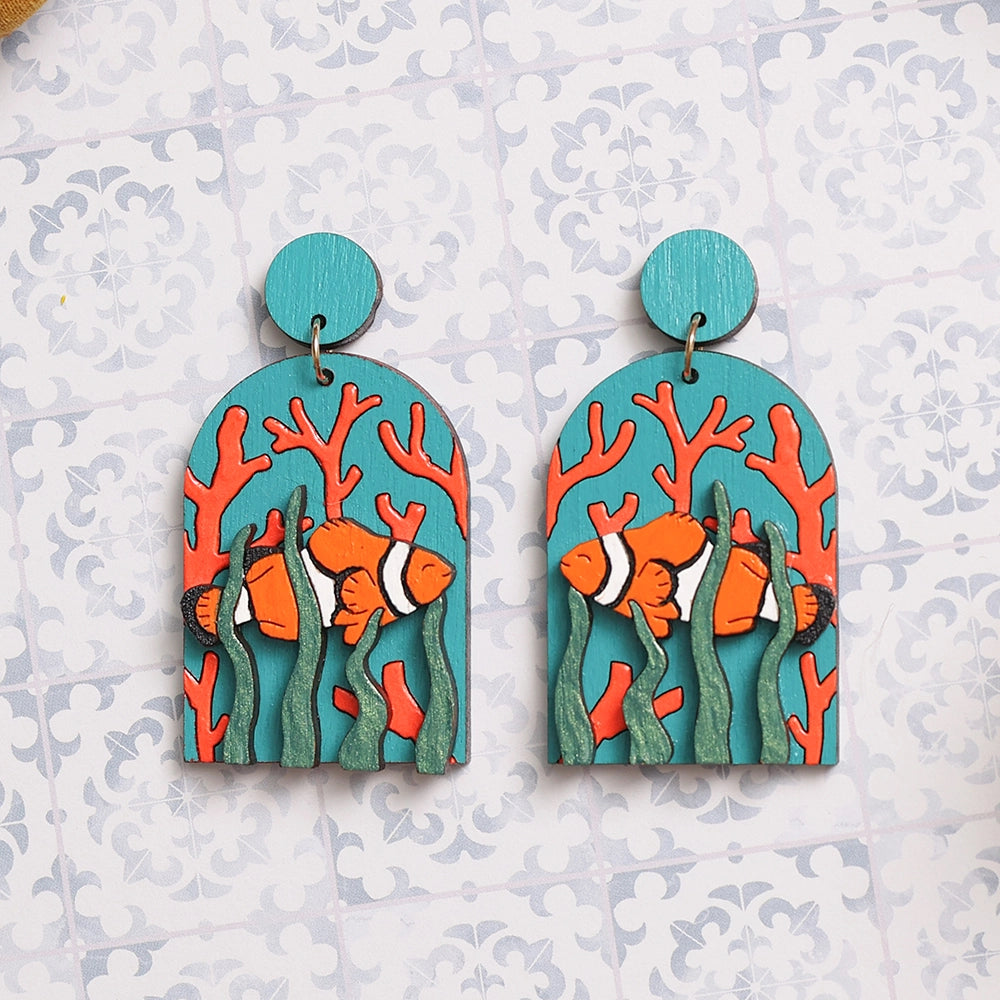 Clownfish Statement Earrings